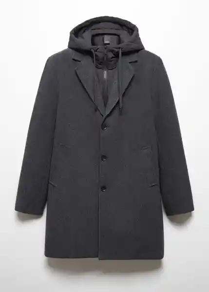 Abrigo Train Gris Talla XS Hombre Mango