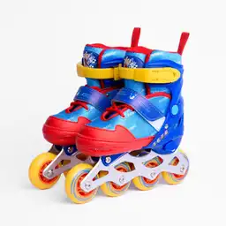 Patines en Linea Aluminio Sonic Azul Rojo Licencias Ajustables 31-34 Zs15380