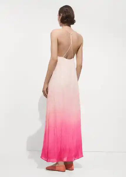 Vestido Nuria Fucsia Talla L Mujer Mango