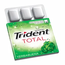 Trident Chicle Sabor A Yerbabuena