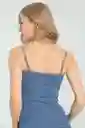 Top Penelope Color Azul Medio Talla S Ragged