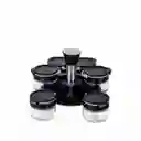 Set Para Especies Negro 6 Ambiente Gourmet