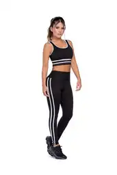 Legging Deportivo Lineas S-negro
