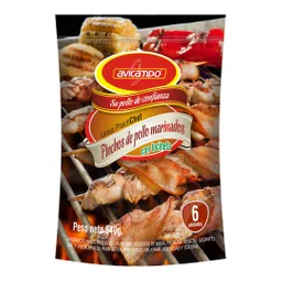 Avicampo Pinchos de Pollo Marinados con Tocineta