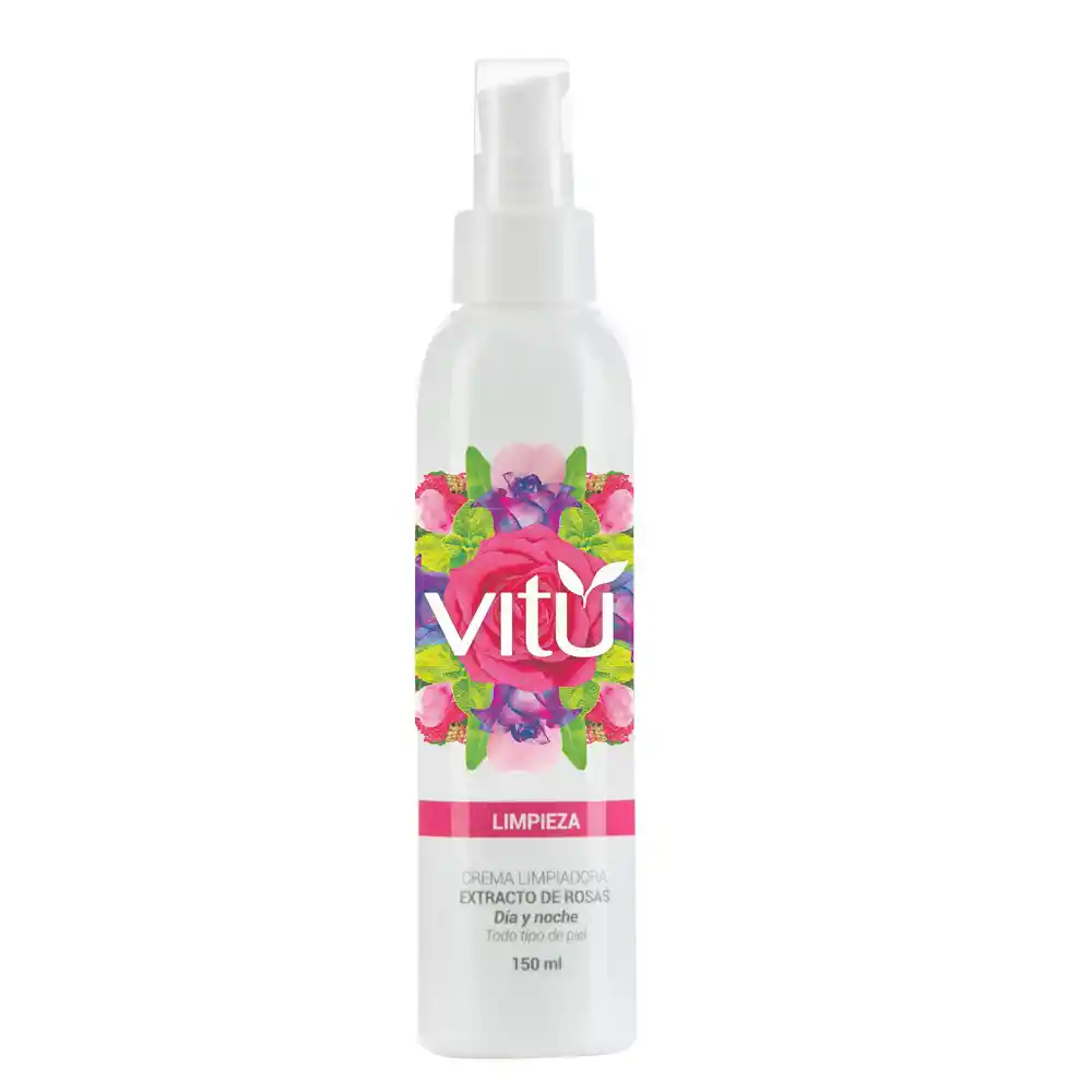 Vitu Crema Limpiadora con Extracto de Rosas 