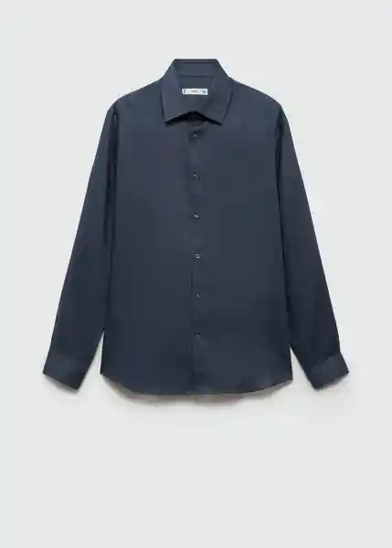 Camisa Parrot Azul Noche Talla XS Hombre Mango