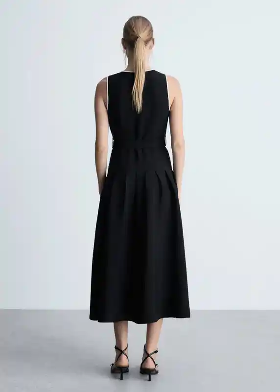 Vestido Camelia Negro Talla S Mujer Mango