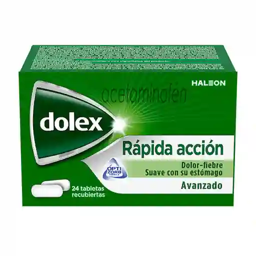 Dolex Rapida Accion Acetaminofen 500 Mg