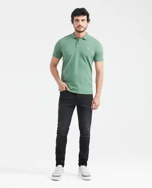 Camiseta Polo Muscle Verde Mirto Oscuro XXL Chevignon