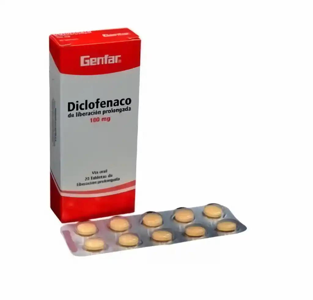 Diclofenaco Diclofenac Retd 100 Mg Tab Gf Cj X 20