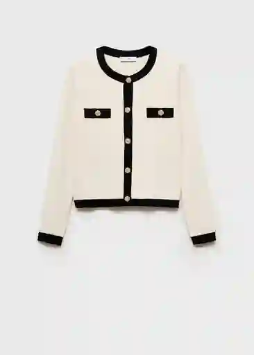 Chaqueta Pieta Crudo Talla M Mujer Mango