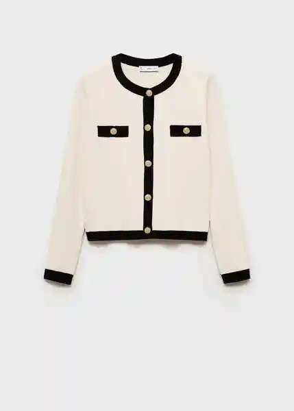 Chaqueta Pieta Crudo Talla M Mujer Mango