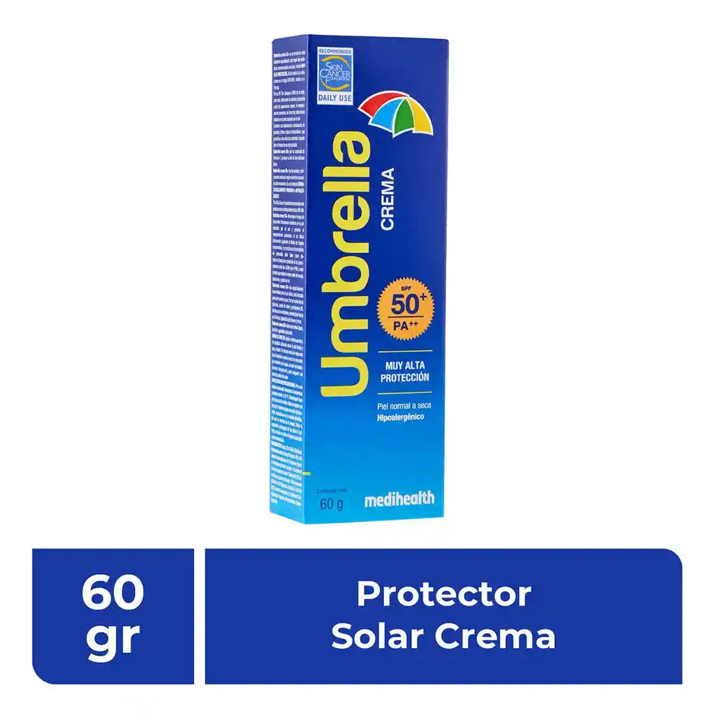 Umbrella Protector Solar en Crema SPF 50+ Piel Normal a Seca
