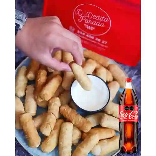 18 Deditos Queso +18 Deditos Bocadillo +CocaCola Org 1.5l