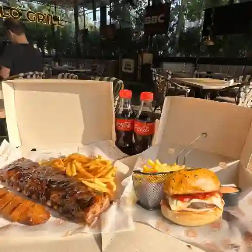 Combo Brulee Burger + Combo Media Rack
