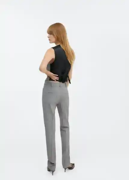 Pantalón Lyon Gris Claro Vigoré Talla 36 Mujer Mango