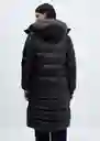 Abrigo Anorak Winter Negro Talla XS Mujer Mango