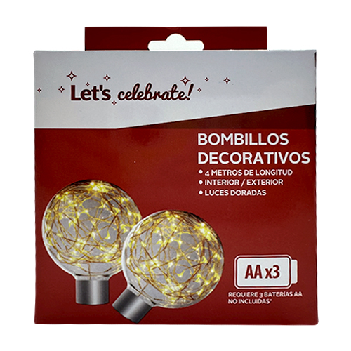 Bombillos Decorativos Lets Celebrate Doradas Und