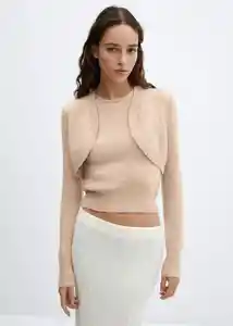 Buzo Cardigan Agurxin Arena Talla L Mujer Mango