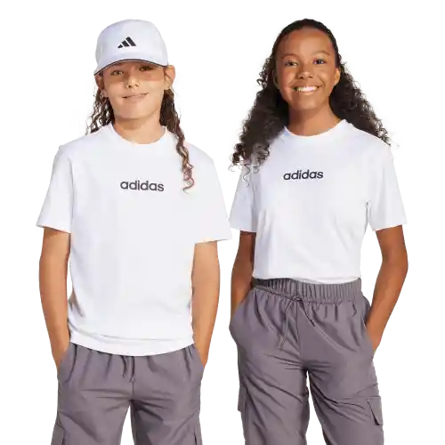 Adidas Camiseta Manga Corta Tee 160 de Niño Blanco Talla S