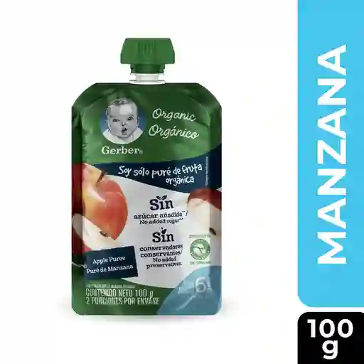 Compota orgánica GERBER manzana x 100g