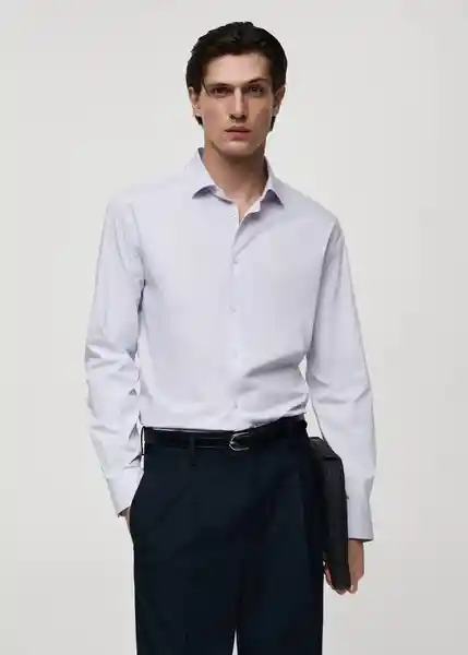 Camisa Vecchia Blanco Talla XL Hombre Mango