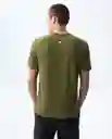 Camiseta Hombre Verde Talla M 841G005_VER180527 Americanino