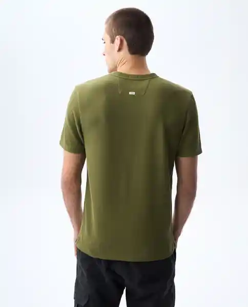 Camiseta Hombre Verde Talla M 841G005_VER180527 Americanino