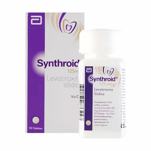 Synthroid Hormona (125 mcg) Tabletas