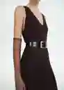 Cinturón Nov Negro Talla L Mujer Mango