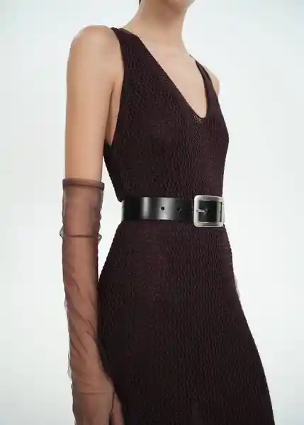 Cinturón Nov Negro Talla L Mujer Mango