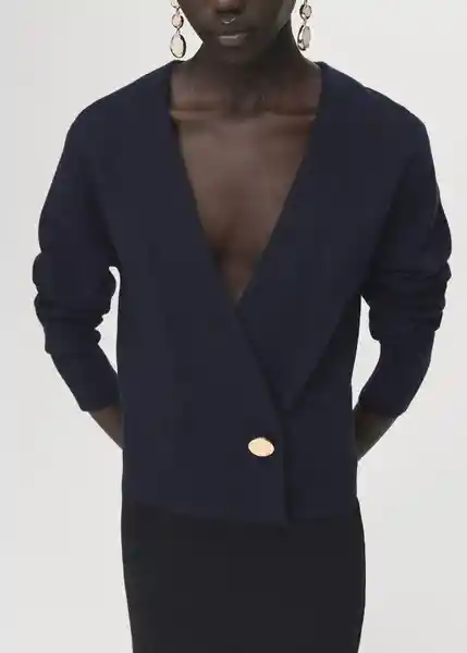 Cárdigan Anita Navy Talla M Mujer Mango