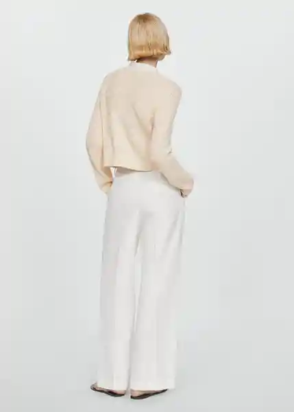 Cárdigan Bali Offwhite Talla 18 Mujer Mango