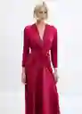 Vestido Fresno4 Fucsia Talla M Mujer Mango