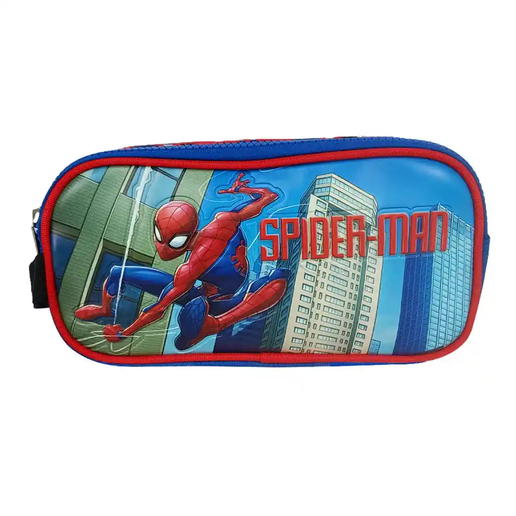 Cartuchera Súper 2 Bolsillos Spiderman In The City