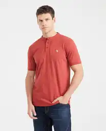 Camiseta Polo Ner# Neck Rojo Granate Oscuro XL Chevignon