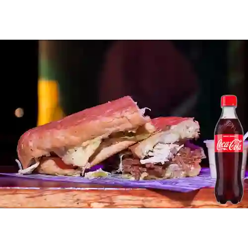 Combo Sándwich Desmechado +Cocacola Orig 400ml