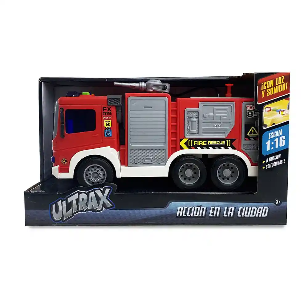Ultrax Vehiculo de La Ciudad 1:16 - Bombero