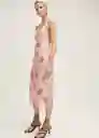 Vestido Sasi Rosa Pastel Talla S Mujer Mango