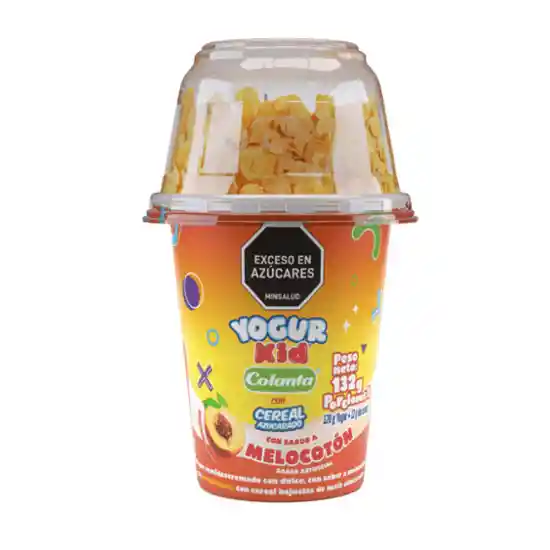 Colanta Yogur Kid Con Cereal Azucarado Sabor a Melocotón
