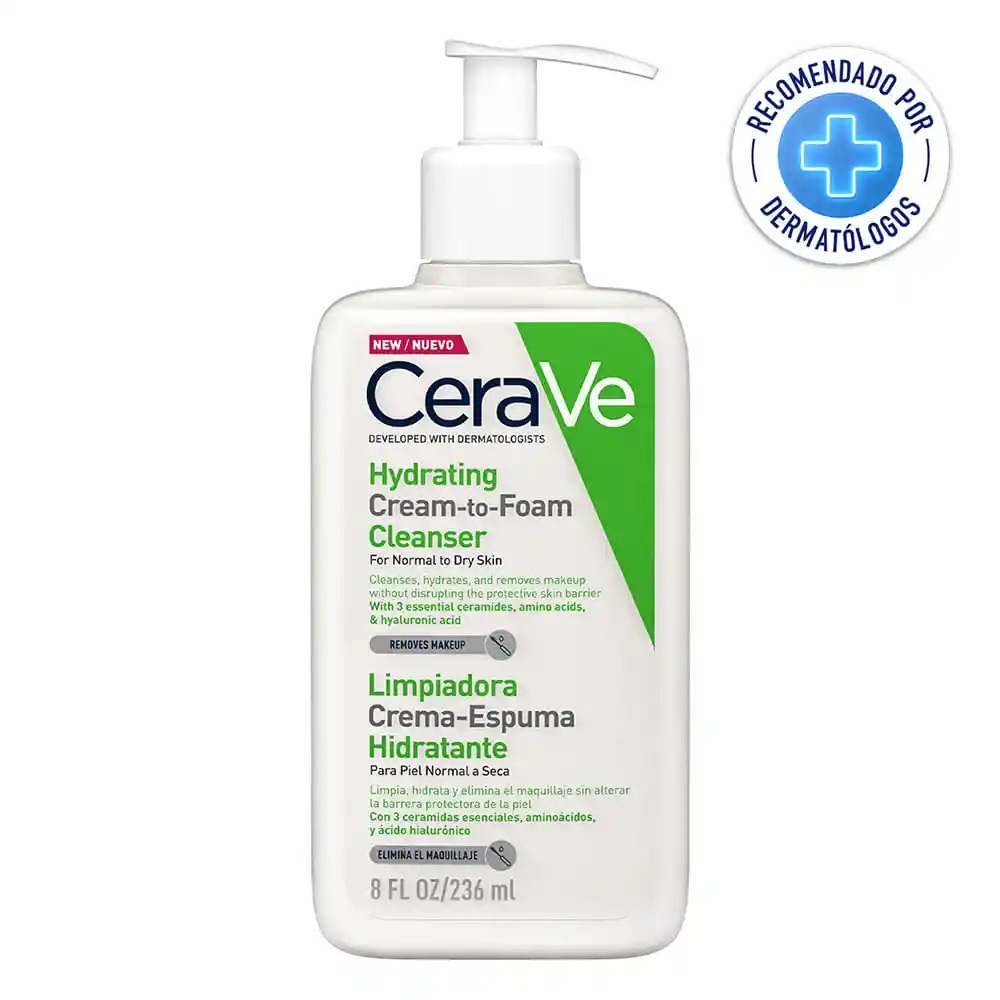 CeraVe Crema-Espuma Limpiadora Hidratante