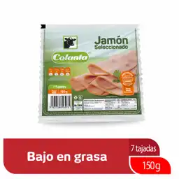 Colanta Jamon Seleccionadotajado X 150 G