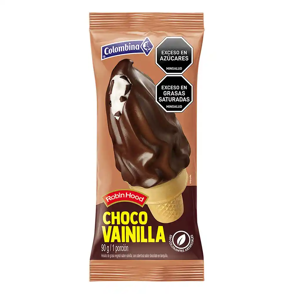 Robin Hood Cono Helado Sabor Chocolate con Vainilla