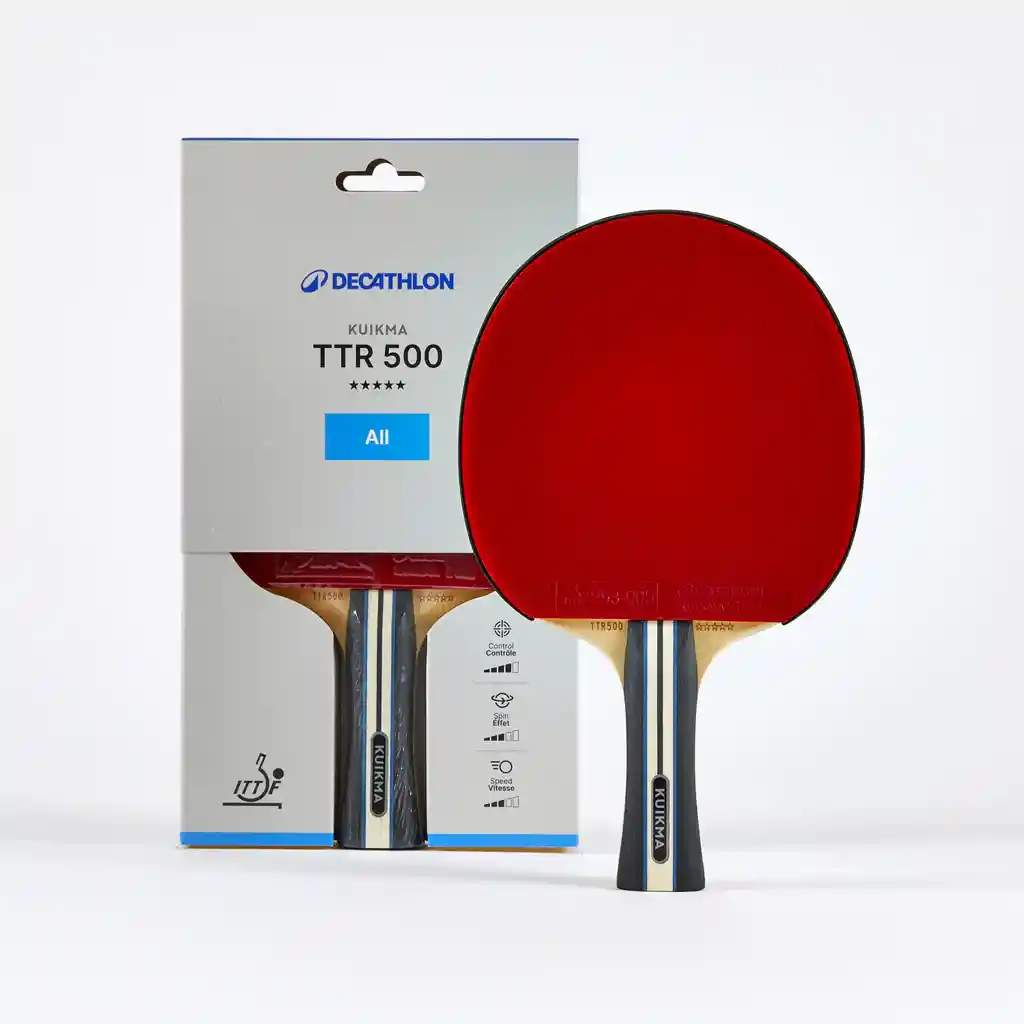 Raqueta de Ping-pong Versátil 5* Kuikma Ttr 500 100 Ittf Escuela