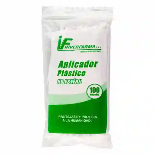 Inverfarma Aplicador De Plastico 100 Uds