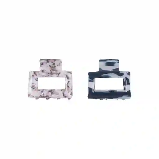 Set de Pinzas Para Cabello Marmoleadas Serie Miniso
