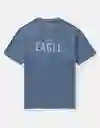 Camiseta Hombre Azul Talla: MEDIUM 4419410 American Eagle