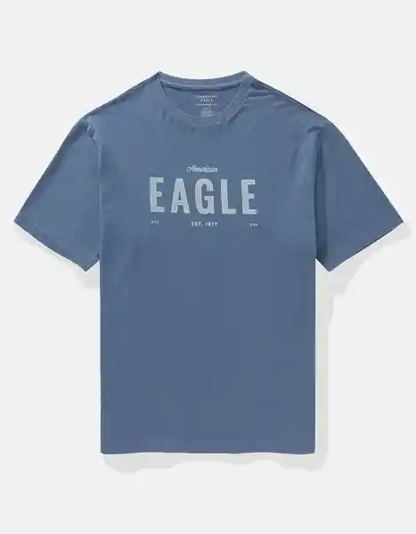 Camiseta Hombre Azul Talla: MEDIUM 4419410 American Eagle