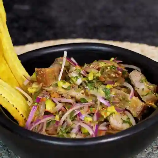 Ceviche de chiccharron