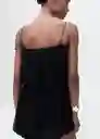Vestido Strong Negro Talla M Mujer Mango